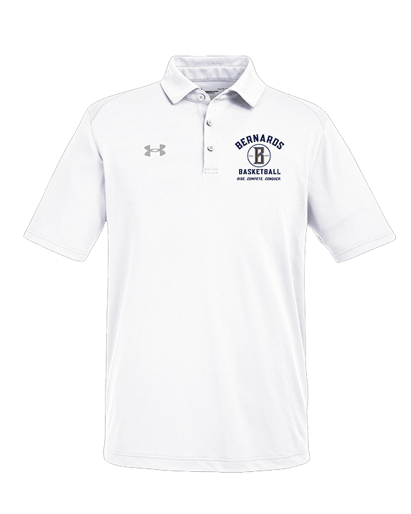 St. Bernard College Preparatory Boys Basketball Logo 04 - Under Armour Mens Tech Polo