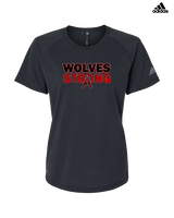 St Augustine HS Soccer Strong - Womens Adidas Performance Shirt