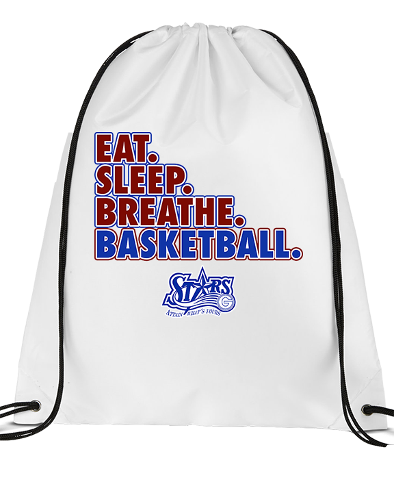 Stars Academy Basketball Eat Sleep - Drawstring Bag