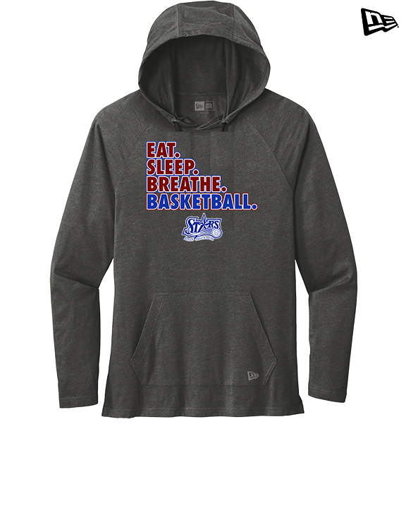 Stars Academy Basketball Eat Sleep - New Era Tri-Blend Hoodie