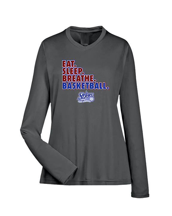 Stars Academy Basketball Eat Sleep - Womens Performance Longsleeve