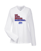 Stars Academy Basketball Eat Sleep - Womens Performance Longsleeve