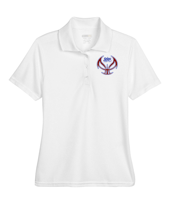 Stars Academy Basketball Full Ball - Womens Polo