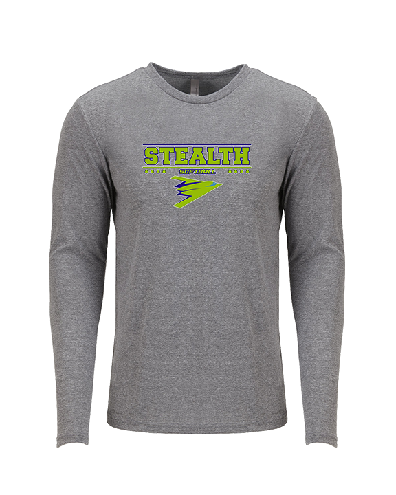 Sterling Softball Border - Tri-Blend Long Sleeve