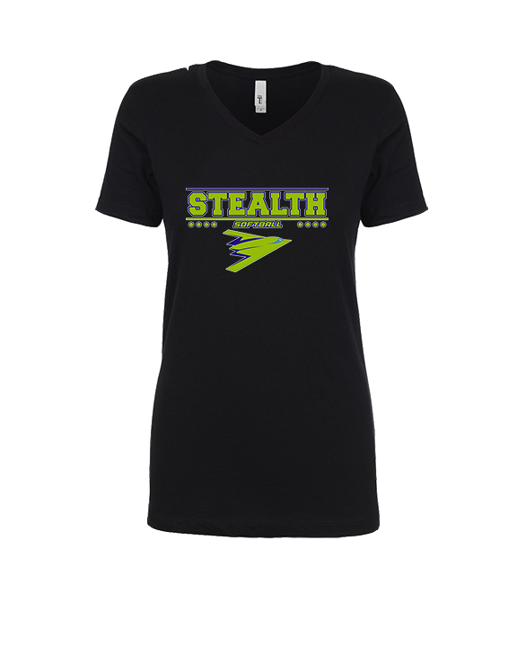 Sterling Softball Border - Womens Vneck