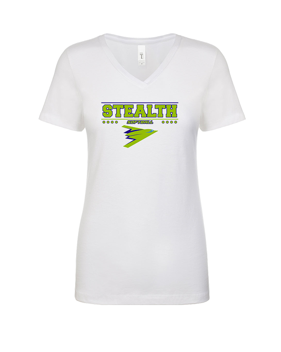 Sterling Softball Border - Womens Vneck