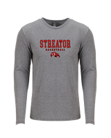Streator HS Girls Basketball Block - Tri-Blend Long Sleeve