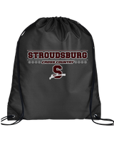 Stroudsburg HS Cross Country Border - Drawstring Bag