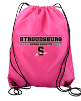 Stroudsburg HS Cross Country Border - Drawstring Bag