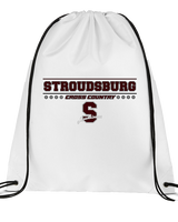 Stroudsburg HS Cross Country Border - Drawstring Bag