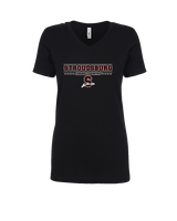 Stroudsburg HS Cross Country Border - Womens Vneck