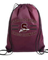 Stroudsburg HS Cross Country Curve - Drawstring Bag