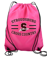 Stroudsburg HS Cross Country Curve - Drawstring Bag