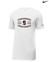 Stroudsburg HS Cross Country Curve - Mens Nike Cotton Poly Tee