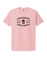 Stroudsburg HS Cross Country Curve - Mens Select Cotton T-Shirt