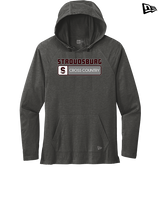 Stroudsburg HS Cross Country Pennant - New Era Tri-Blend Hoodie