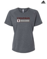 Stroudsburg HS Cross Country Pennant - Womens Adidas Performance Shirt