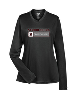 Stroudsburg HS Cross Country Pennant - Womens Performance Longsleeve
