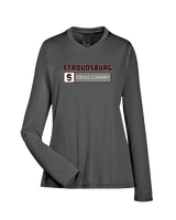 Stroudsburg HS Cross Country Pennant - Womens Performance Longsleeve