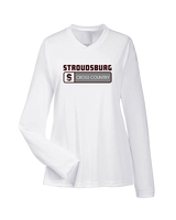 Stroudsburg HS Cross Country Pennant - Womens Performance Longsleeve