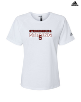 Stroudsburg HS Football Strong - Womens Adidas Performance Shirt
