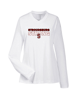 Stroudsburg HS Football Strong - Womens Performance Longsleeve
