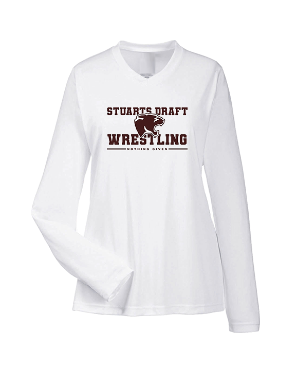 Stuarts Draft HS Wrestling C2 - Womens Performance Longsleeve