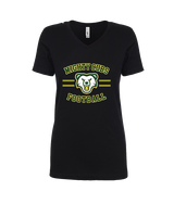 Temecula Valley Pop Warner Football Curve - Womens Vneck