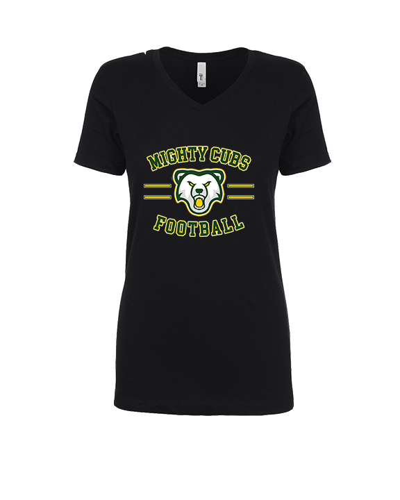 Temecula Valley Pop Warner Football Curve - Womens Vneck