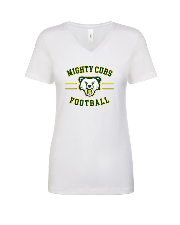 Temecula Valley Pop Warner Football Curve - Womens Vneck