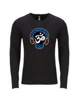 The Grateful Yoga Logo - Tri-Blend Long Sleeve