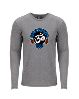The Grateful Yoga Logo - Tri-Blend Long Sleeve