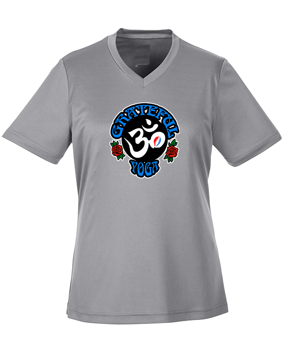 The Grateful Yoga Logo - Womens Performance Shirt