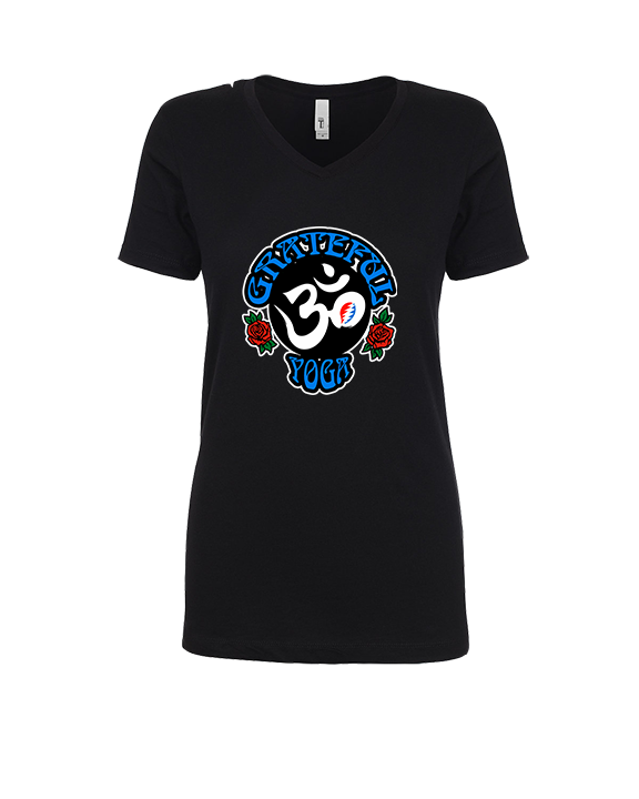 The Grateful Yoga Logo - Womens Vneck