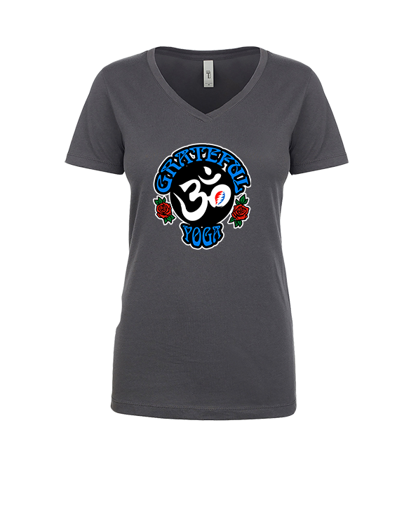 The Grateful Yoga Logo - Womens Vneck