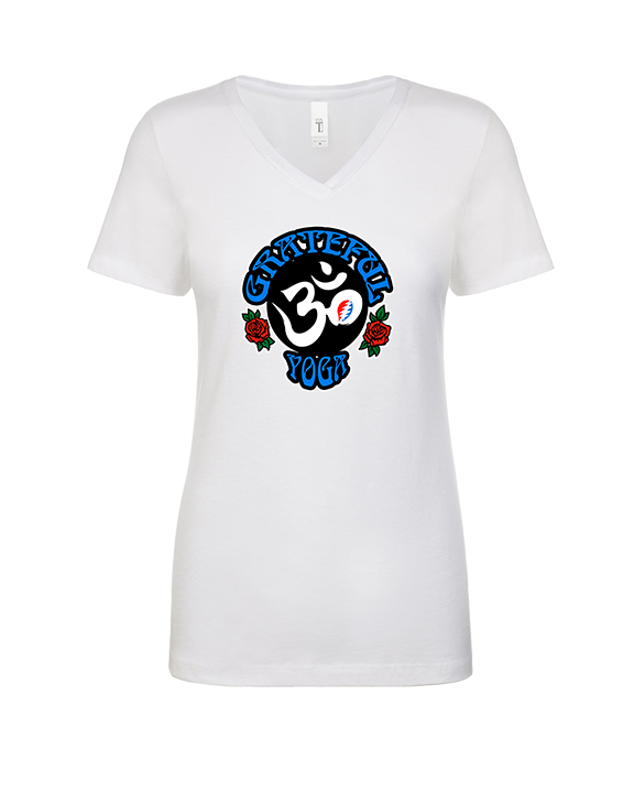 The Grateful Yoga Logo - Womens Vneck