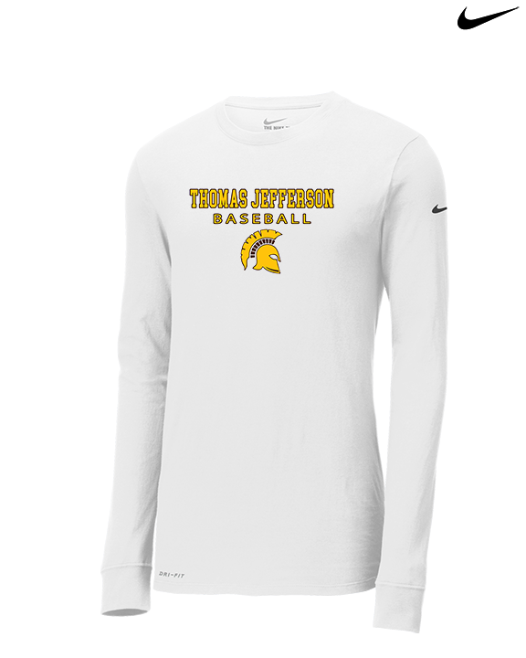 Thomas Jefferson HS Baseball Block - Mens Nike Longsleeve