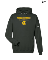 Thomas Jefferson HS Baseball Block - Nike Club Fleece Hoodie