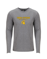 Thomas Jefferson HS Baseball Block - Tri-Blend Long Sleeve