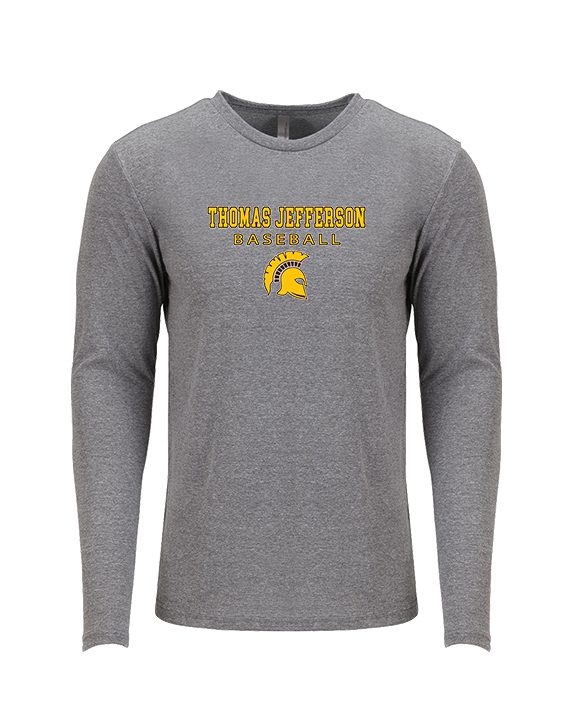 Thomas Jefferson HS Baseball Block - Tri-Blend Long Sleeve