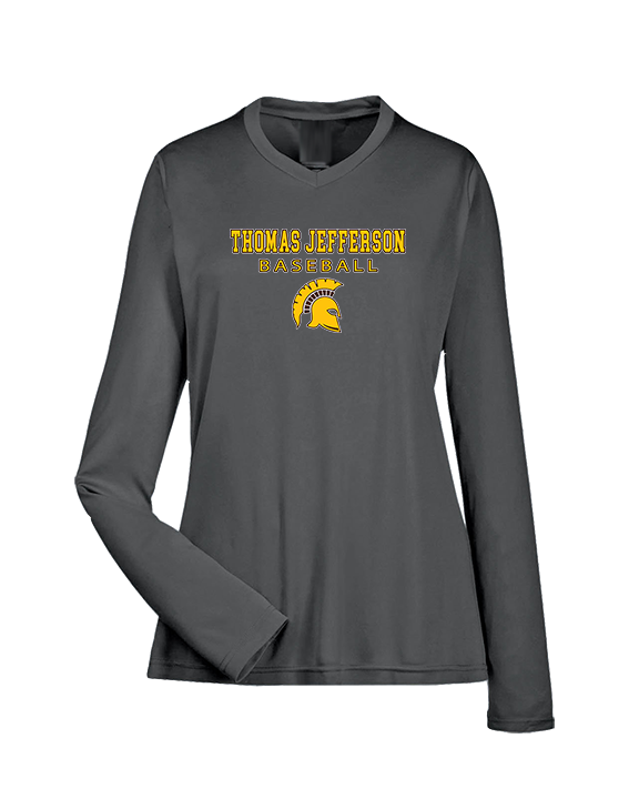 Thomas Jefferson HS Baseball Block - Womens Performance Longsleeve