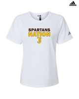 Thomas Jefferson HS Baseball Nation - Womens Adidas Performance Shirt