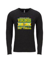 Tippecanoe Valley HS Softball Stamp - Tri-Blend Long Sleeve