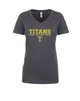 Treasure Coast HS Softball Border - Womens Vneck