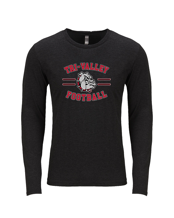 Tri Valley HS Football Curve - Tri-Blend Long Sleeve