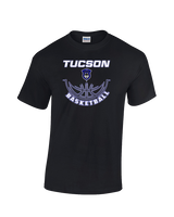 Tucson Dawgs Basketball Outline - Cotton T-Shirt