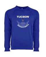 Tucson Dawgs Basketball Outline - Crewneck Sweatshirt
