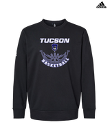Tucson Dawgs Basketball Outline - Mens Adidas Crewneck