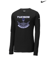 Tucson Dawgs Basketball Outline - Mens Nike Longsleeve