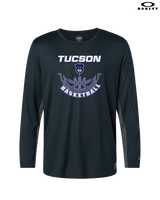 Tucson Dawgs Basketball Outline - Mens Oakley Longsleeve